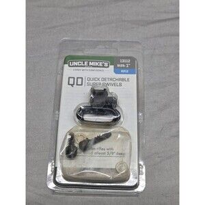 1” Uncle Mike's Quick Detach Super Sling Swivel Set Black #13112 w/ Studs New